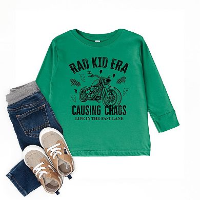 Rad Kid Era Causing Chaos - Toddler Long Sleeve Graphic Tee