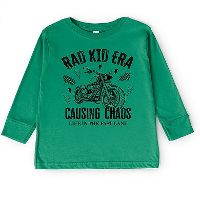 Rad Kid Era Causing Chaos - Toddler Long Sleeve Graphic Tee