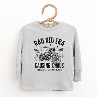 Rad Kid Era Causing Chaos - Toddler Long Sleeve Graphic Tee