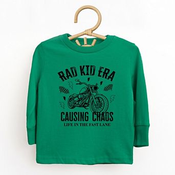 Rad Kid Era Causing Chaos - Toddler Long Sleeve Graphic Tee