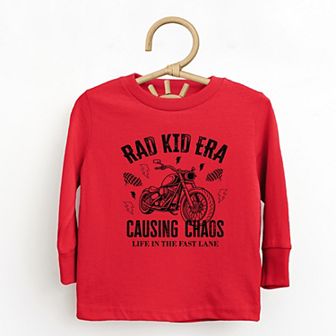 Rad Kid Era Causing Chaos - Toddler Long Sleeve Graphic Tee