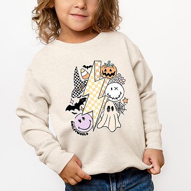 SmileyWorld Lightning Bolt Halloween - Toddler Graphic Sweatshirt