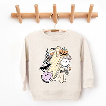 SmileyWorld Lightning Bolt Halloween - Toddler Graphic Sweatshirt