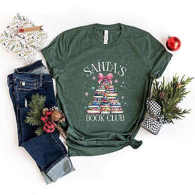 Santa's Book Club - Women's Short Sleeve Tee