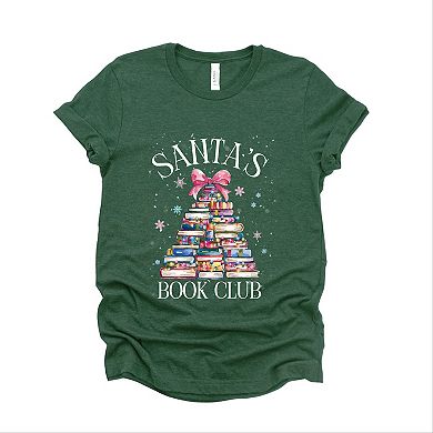 Santa's Book Club - Women's Short Sleeve Tee