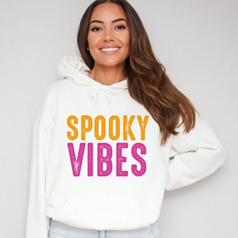 Spooky Vibes Bright Distressed - Women's Graphic Hoodie