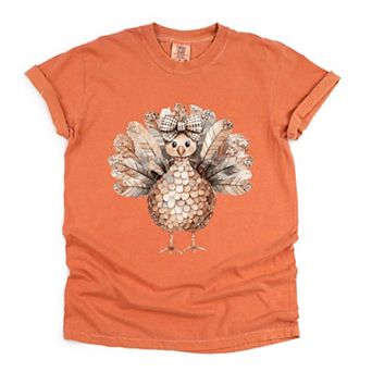 Sparkle Turkey - Women's Garment Dyed Graphic T-Shirt