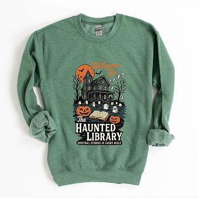The Haunted Library - Womens Sweatshirt