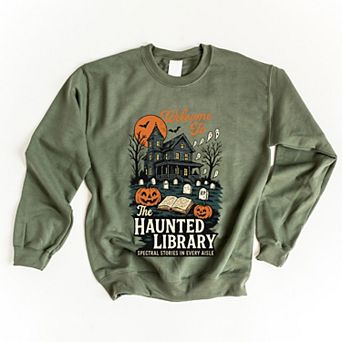 The Haunted Library - Womens Sweatshirt