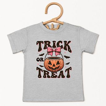 Coquette Trick Or Treat Bats - Toddler Short Sleeve Tee