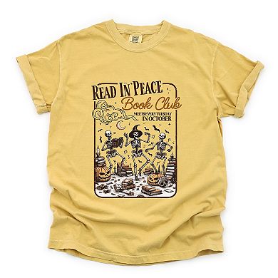 Read In Peace Book Club - Garment Dyed Tee