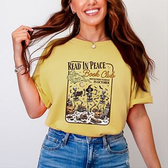 Read In Peace Book Club - Garment Dyed Tee