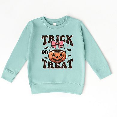 Coquette Trick Or Treat Bats - Toddler Sweatshirt
