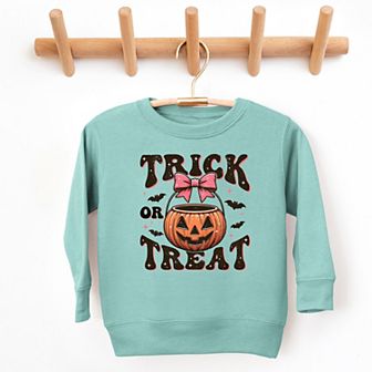 Coquette Trick Or Treat Bats - Toddler Sweatshirt