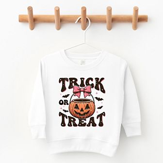 Coquette Trick Or Treat Bats - Toddler Sweatshirt