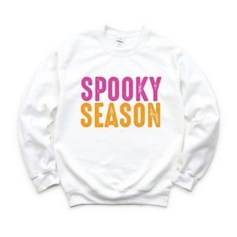 Spooky Season Bright Distressed - Women's Graphic Sweatshirt