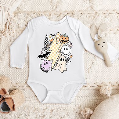 SmileyWorld Lightning Bolt Halloween - Long Sleeve Bodysuit