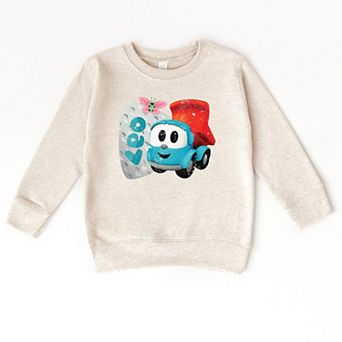 Leo the Truck Leo Name Distressed - Kids Toddler Graphic Sweatshirt