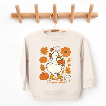 SmileyWorld Goose Autumn - Toddler Graphic Sweatshirt