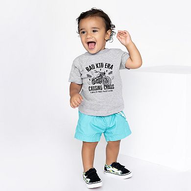 Rad Kid Era Causing Chaos - Toddler Short Sleeve Graphic T-Shirt