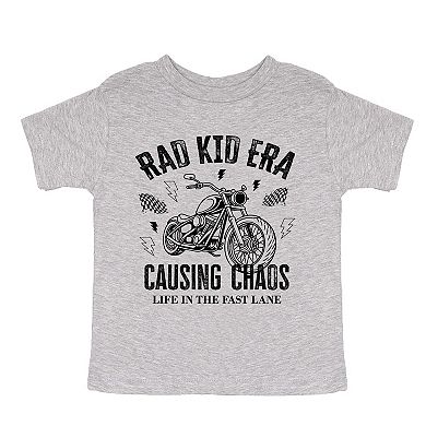 Rad Kid Era Causing Chaos - Toddler Short Sleeve Graphic T-Shirt