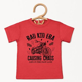 Rad Kid Era Causing Chaos - Toddler Short Sleeve Graphic T-Shirt