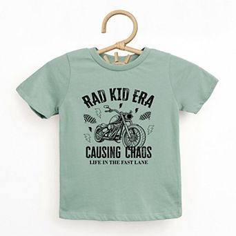 Rad Kid Era Causing Chaos - Toddler Short Sleeve Graphic T-Shirt