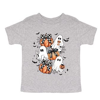 Coquette Ghost Collage - Toddler Short Sleeve Graphic T-Shirt