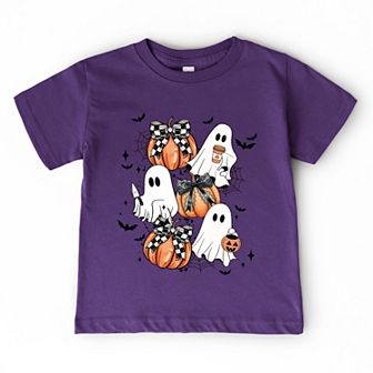 Coquette Ghost Collage - Toddler Short Sleeve Graphic T-Shirt