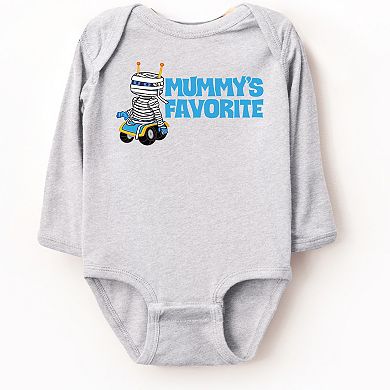 Leo The Truck Mummy's Favorite - Baby Long Sleeve Bodysuit