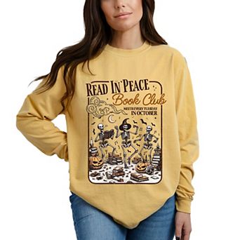 Read In Peace Book Club - Garment Dyed Long Sleeve