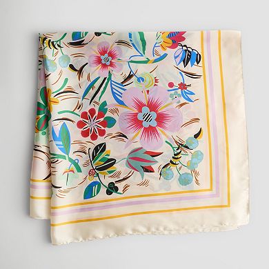 Cejon Abstract Floral Square Scarf