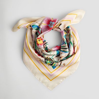Cejon Abstract Floral Square Scarf