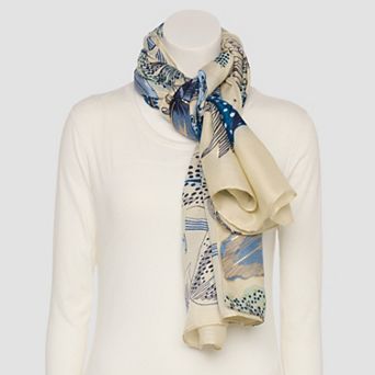 Cejon™ Paradise Floral Shine Oblong Scarf