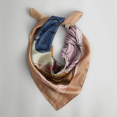 Cejon™ 4 Window Floral Square Scarf