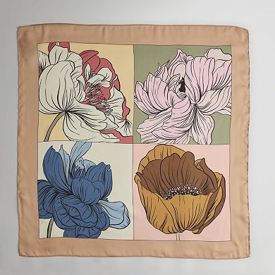 Cejon™ 4 Window Floral Square Scarf