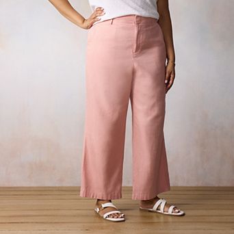 Plus Size LC Lauren Conrad Elastic Back Drape Trousers