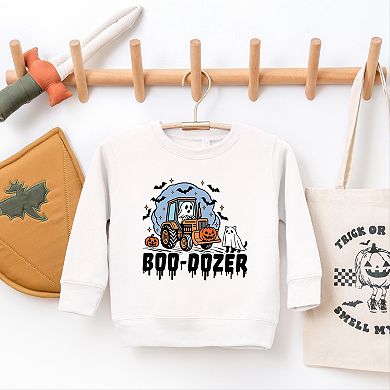 Boo-Dozer Ghost - Toddler Graphic Sweatshirt