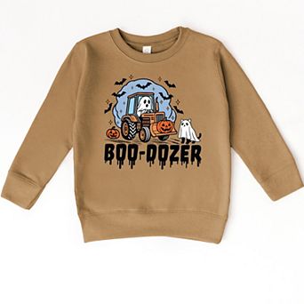 Boo-Dozer Ghost - Toddler Graphic Sweatshirt