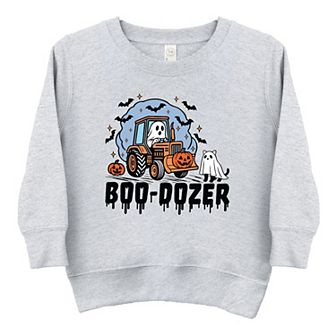 Boo-Dozer Ghost - Toddler Graphic Sweatshirt