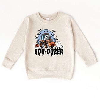 Boo-Dozer Ghost - Toddler Graphic Sweatshirt