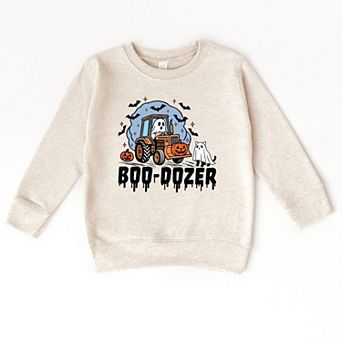 Boo-Dozer Ghost - Toddler Graphic Sweatshirt