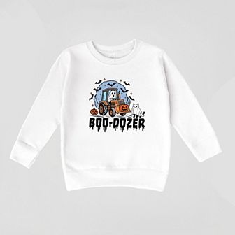 Boo-Dozer Ghost - Toddler Graphic Sweatshirt
