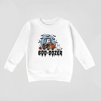 Boo-Dozer Ghost - Toddler Graphic Sweatshirt