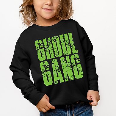 Ghoul Gang Block Distressed - Toddler Graphic Sweatshirt