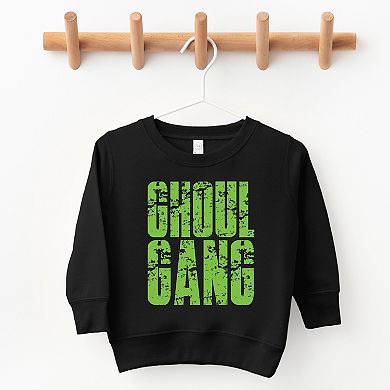 Ghoul Gang Block Distressed - Toddler Graphic Sweatshirt