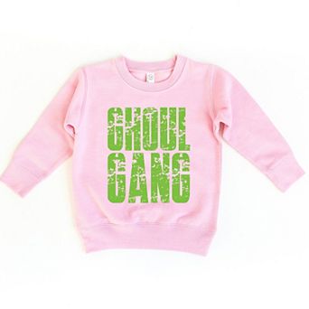 Ghoul Gang Block Distressed - Toddler Graphic Sweatshirt