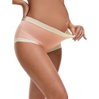 Women's Maternity Full Coverage Briefs High Waisted Elasticity Invisible Panties