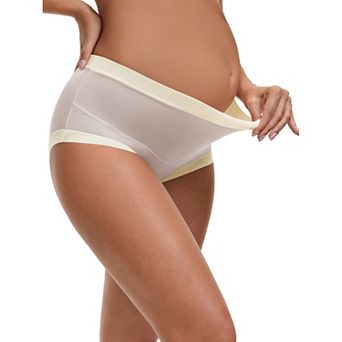 Women's Maternity Full Coverage Briefs High Waisted Elasticity Invisible Panties
