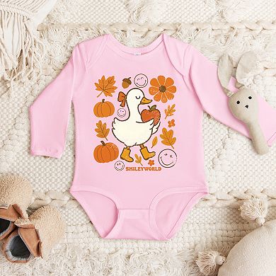 SmileyWorld Goose Autumn - Baby Long Sleeve Bodysuit